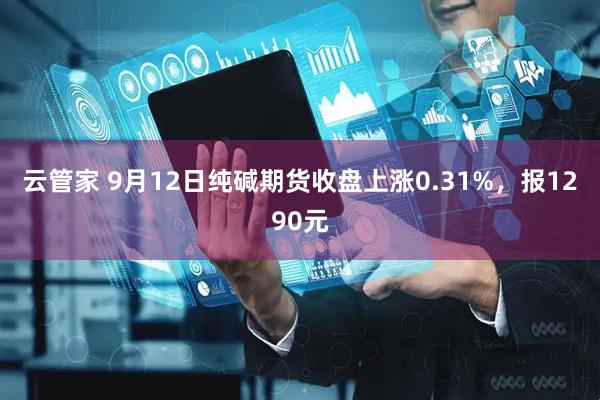 云管家 9月12日纯碱期货收盘上涨0.31%，报1290元